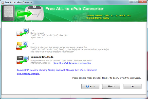 Cxoft Free Converter to ePub 1.0 full
