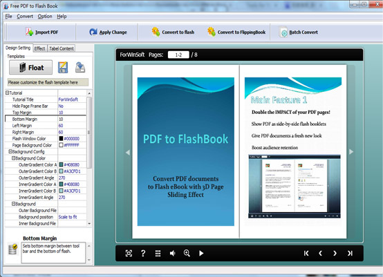 ForwinSoft Free PDF to Flash Book 1.0 full