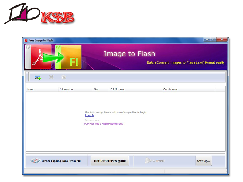 KSBSoft Free Image to Flash Converter screenshot